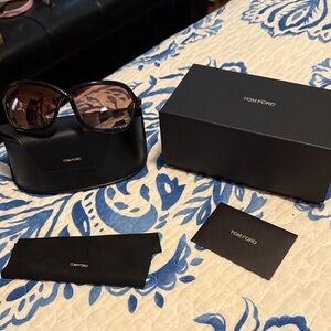 Tom Ford Dark Brown Sunglasses with Case
